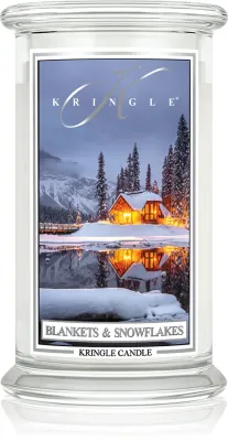 Kringle Candle Blankets & Snowflakes - Ароматическая свеча "швечка запахова", 624 г
