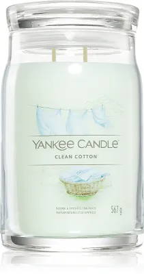 Yankee Candle Clean Cotton - Ароматическая свеча Signature