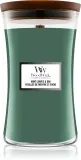 Woodwick Mint Leaves & Oak - Ароматическая свеча с деревянным фитилем — фото 1
