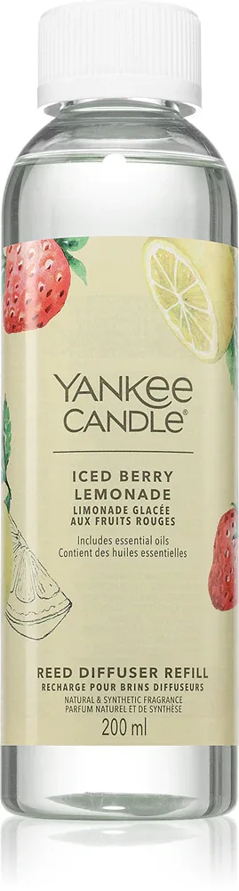 Yankee Candle Iced Berry Lemonade - Наполнитель для диффузоров, 200 мл