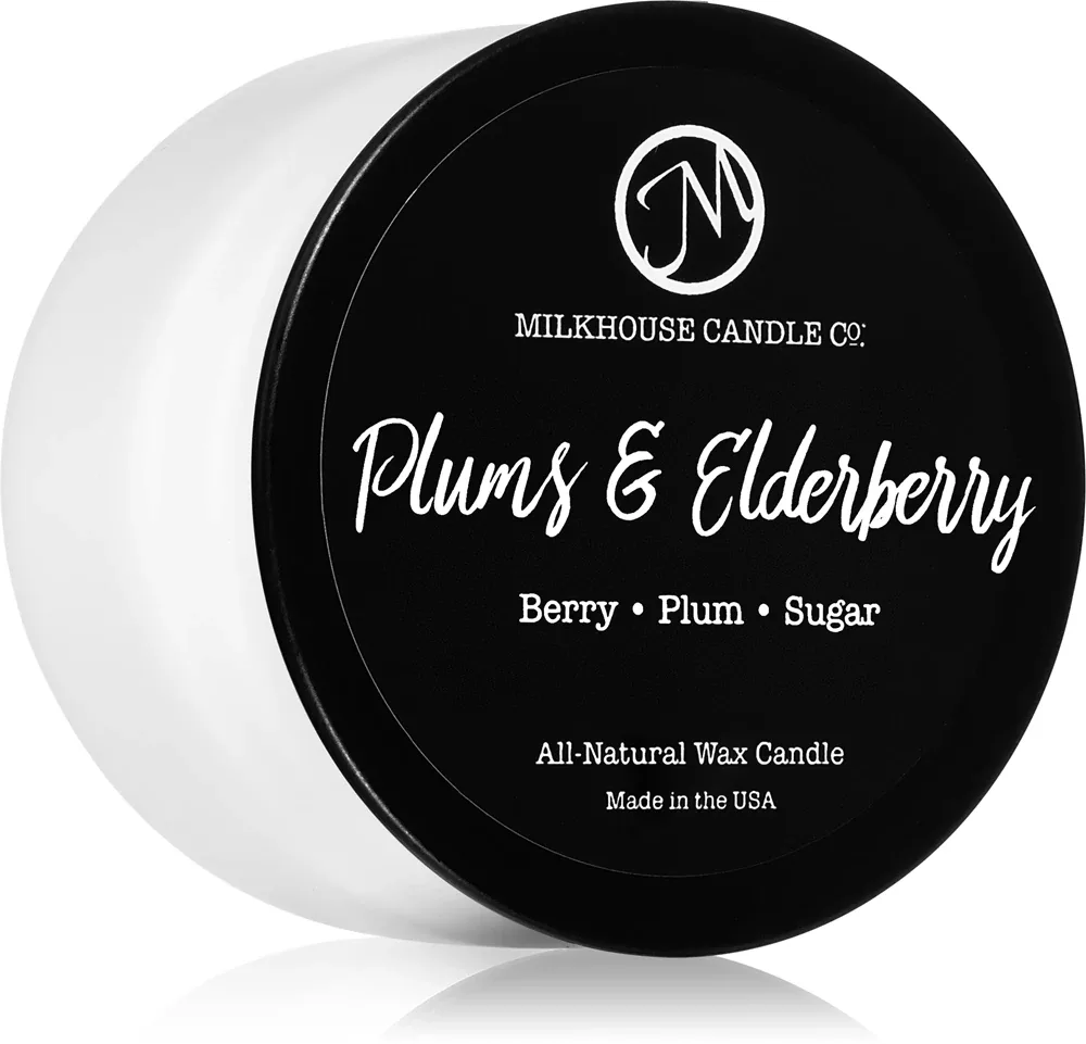 Milkhouse Candle Co. Creamery Plums & Elderberry - Ароматическая свеча Treveler Tin Treveler Tin, 106 г