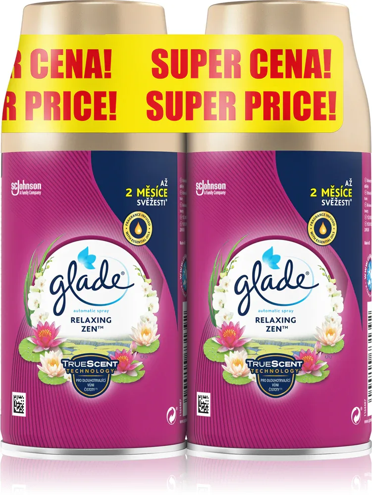 Освежитель воздуха GLADE Relaxing Zen автоматический, цветочный аромат