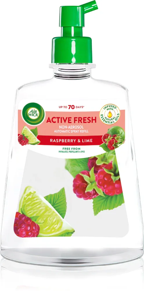 Air Wick Active Fresh Cherry Blossom & Rasberry - Освежитель воздуха наполнение, 228 мл