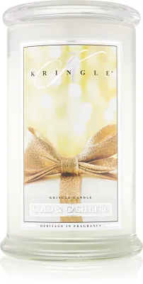 Kringle Candle Gold & Cashmere - Ароматическая свеча, 624 г