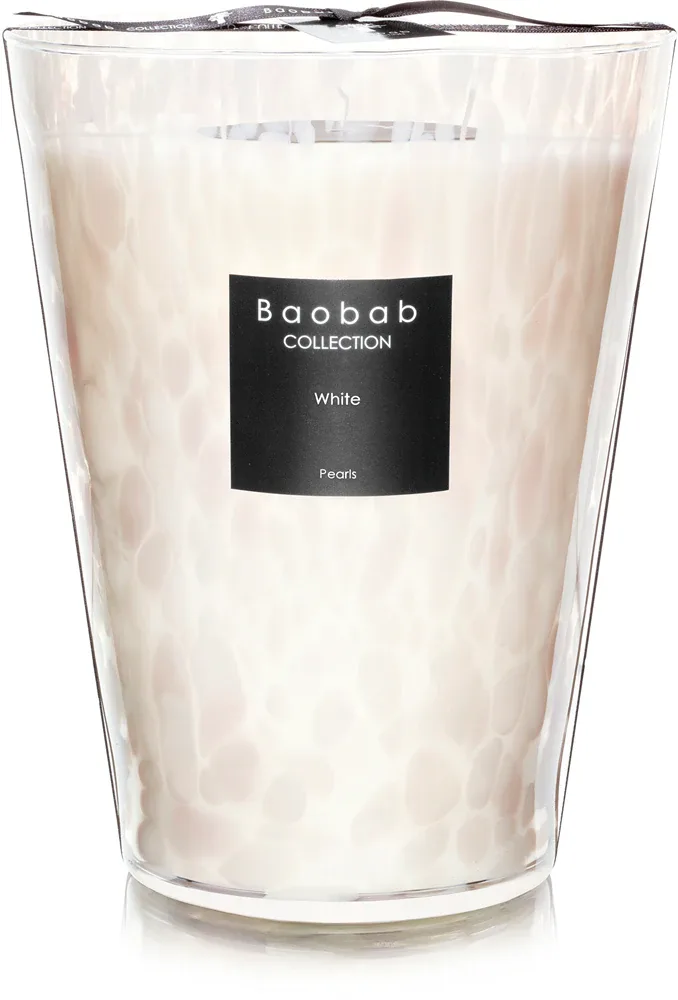 Baobab Collection Pearls White - Ароматическая свеча, 16 см