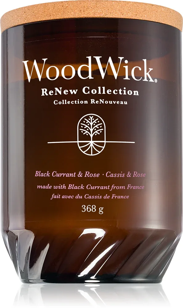 Woodwick Renew Black Currant & Rose - Ароматическая свеча
