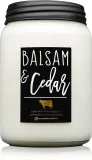Milkhouse Candle Co. Farmhouse Balsam & Cedar - Ароматическая свеча Mason Jar — фото 1