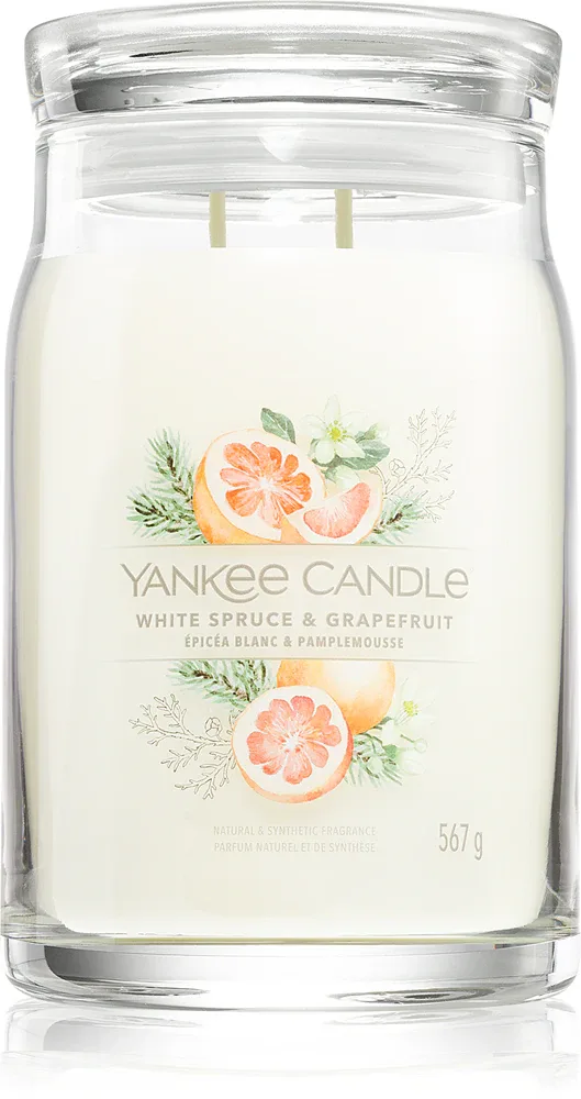 Yankee Candle White Spruce & Grapefruit - Ароматическая свеча