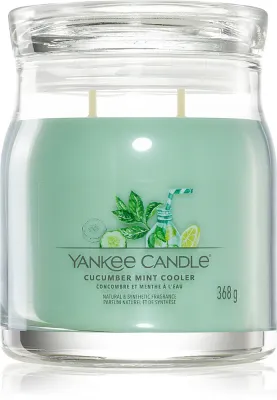Yankee Candle Cucumber Mint Cooler - Ароматическая свеча Signature, Signature 368 г
