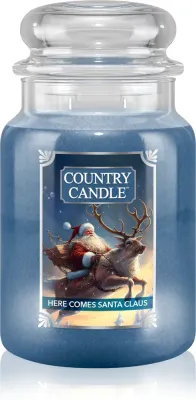 Country Candle Here Comes Santa Claus - Ароматическая свеча, 680 г