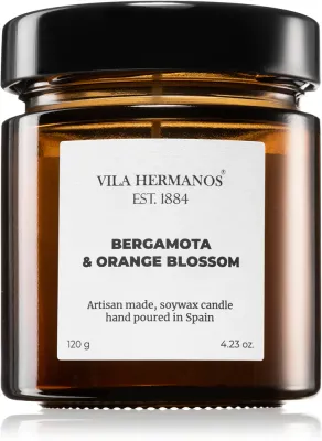 Vila Hermanos Apothecary Bergamot & Orange Blossom - Ароматическая свеча, 120 г