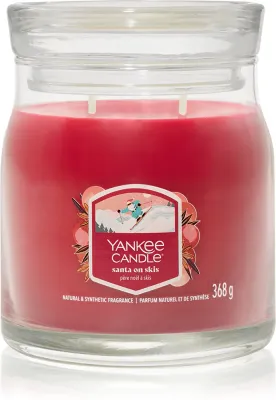 Yankee Candle Santa On Skis - Ароматическая свеча Signature, Signature 368 г