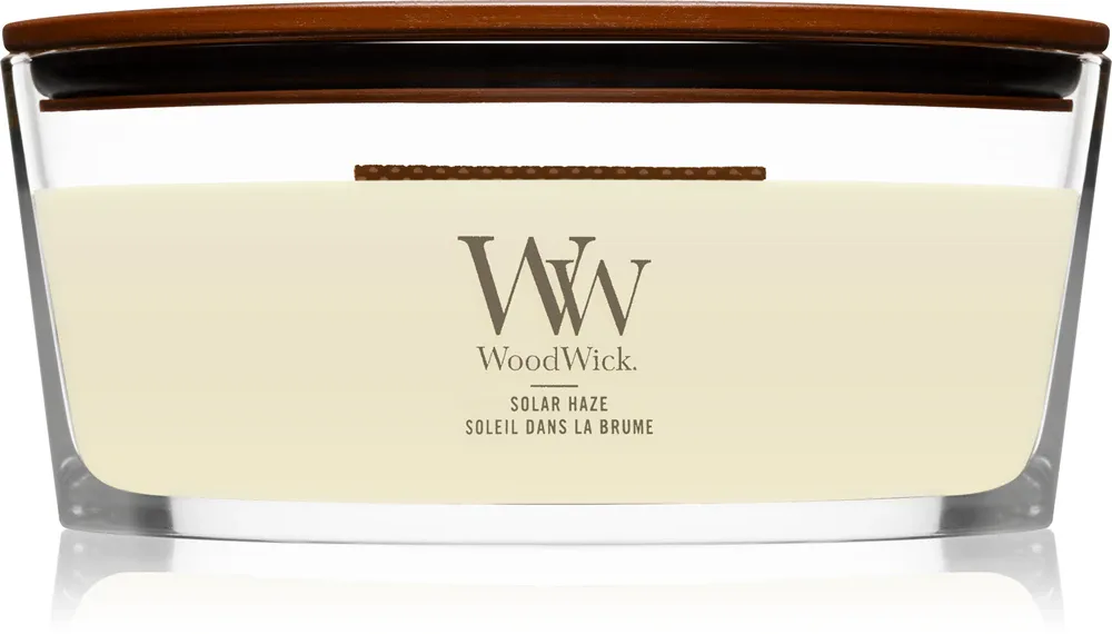 Woodwick Solar Haze - Ароматическая свеча с деревянным фитилем (hearthwick) с деревянным фитилем (hearthwick), 453 г