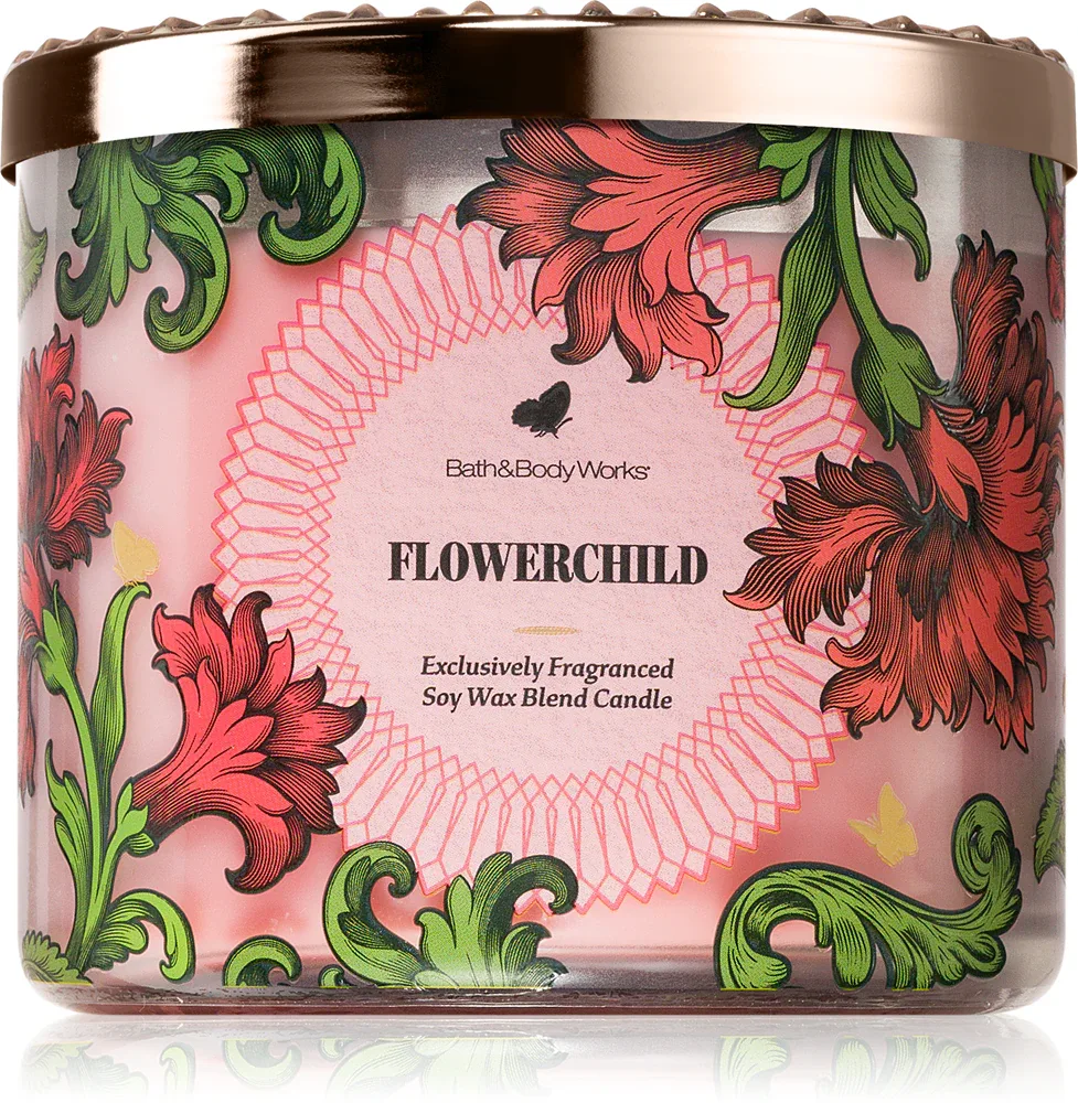 Bath & Body Works Flowerchild - Ароматическая свеча, 411 г