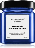 Vila Hermanos Apothecary Cobalt Blue Tuberose & Magnolia Tree - Ароматическая свеча, 150 г — фото 1