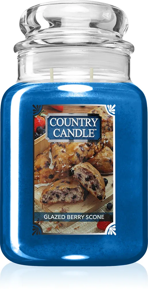 Country Candle Glazed Berry Scones - Ароматическая свеча, 680 г