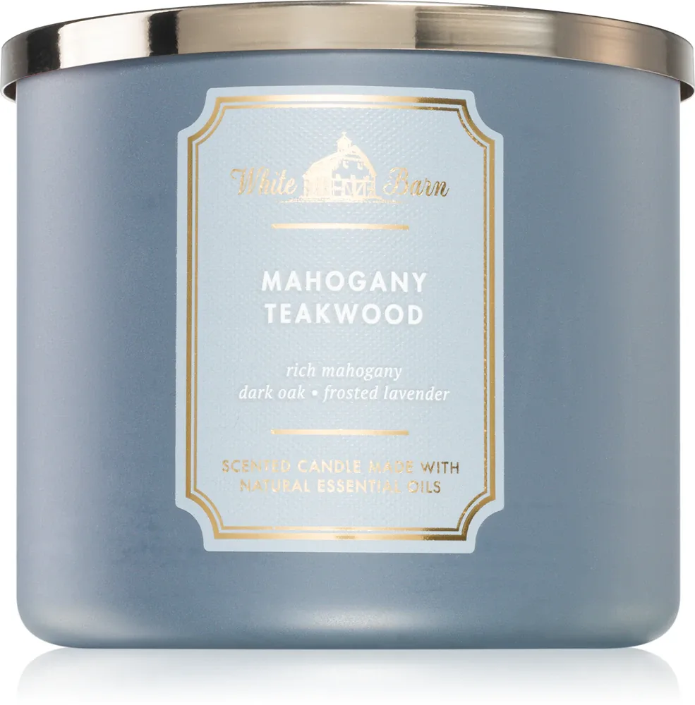 Bath & Body Works Mahogany Teakwood - Ароматическая свеча, 411 г