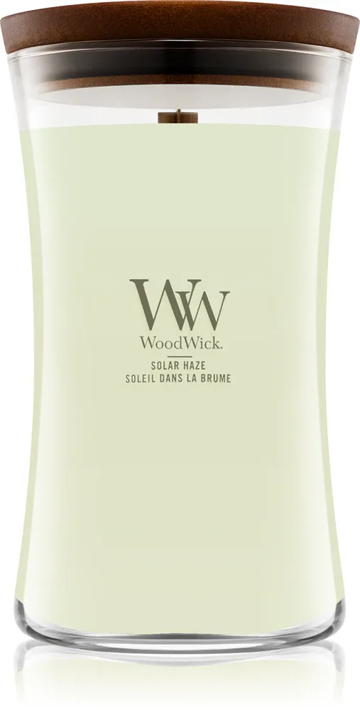 Woodwick Solar Haze - Ароматическая свеча с деревянным фитилем с деревянным фитилем, 610 г