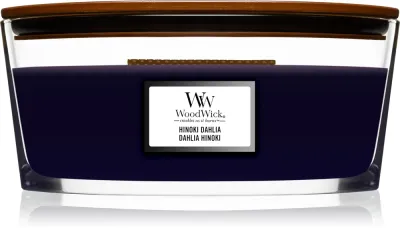 Woodwick Hinoki Dahlia - Ароматическая свеча с деревянным фитилем (hearthwick) с деревянным фитилем (hearthwick), 453.3 г