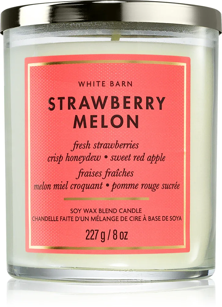Bath & Body Works Strawberry Melon - Ароматическая свеча, 227 г