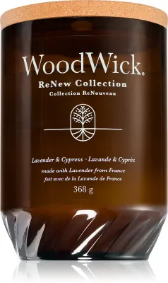 Woodwick Renew Lavender & Cypress - Ароматическая свеча