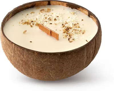 Tropicandle Coconut - Ароматическая свеча с деревянным фитилем с деревянным фитилем, 350 мл