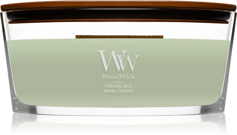Woodwick Ethereal Haze - Ароматическая свеча с деревянным фитилем (hearthwick) с деревянным фитилем (hearthwick), 453.6 г