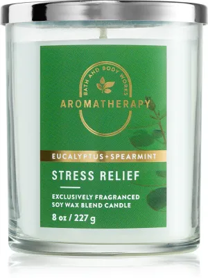 Bath & Body Works Stress Relief Eukalyptus Spearmint - Ароматическая свеча, 227 г