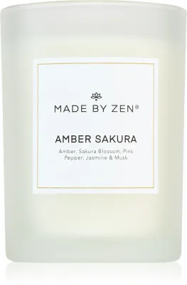 MADE BY ZEN Amber Sakura - Ароматическая свеча, 250 г