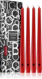 Свечи декоративные Baobab Collection Candela Red с хлопковым фитилём, 4 шт — фото 1