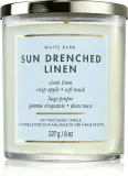 Bath & Body Works Sun Drenched Linen - Ароматическая свеча Bath Body Works Sun Drenched Linen, из соевого воска, свежий весенний аромат, 227 г, 227 г — фото 1