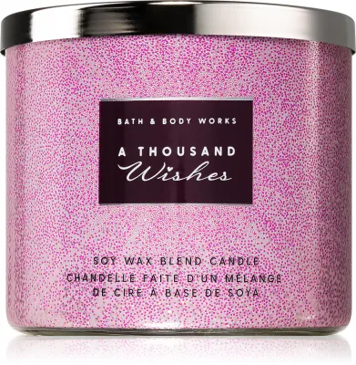 Bath & Body Works A Thousand Wishes - Свеча ароматическая Bath Body Works A Thousand Wishes соевая, 3 фитиля, 411 г, 411 г