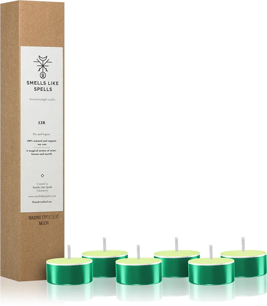Свеча-таблетка ароматическая Smells Like Spells Norse Magic Eir лайм, мята и мирра, 6 шт (healing/health)