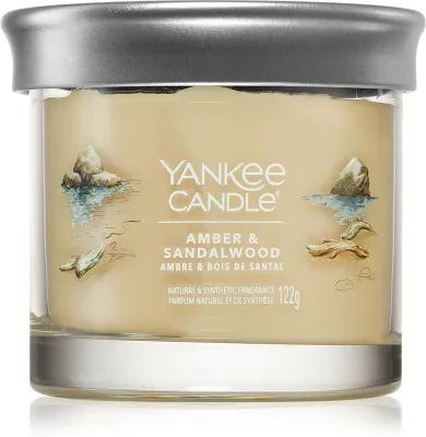 Yankee Candle Amber & Sandalwood - душистая свеча, 122 г