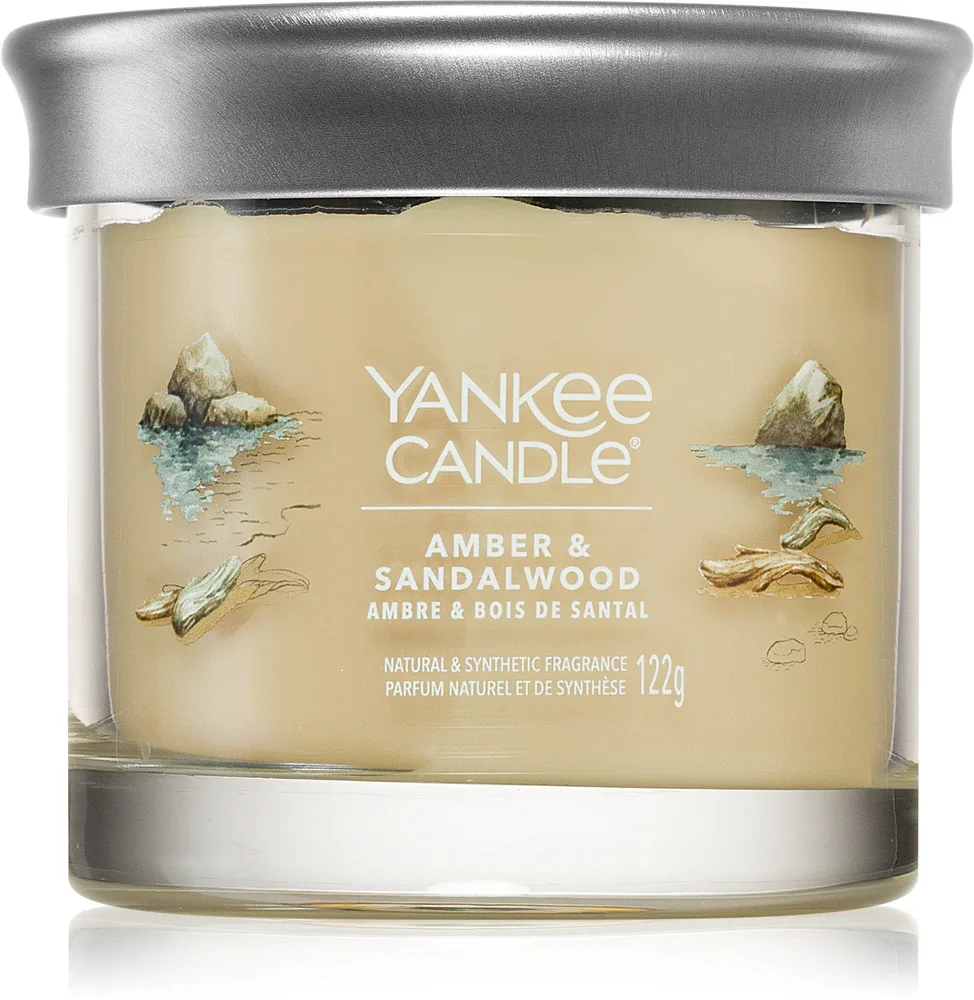 Yankee Candle Amber & Sandalwood - душистая свеча, 122 г