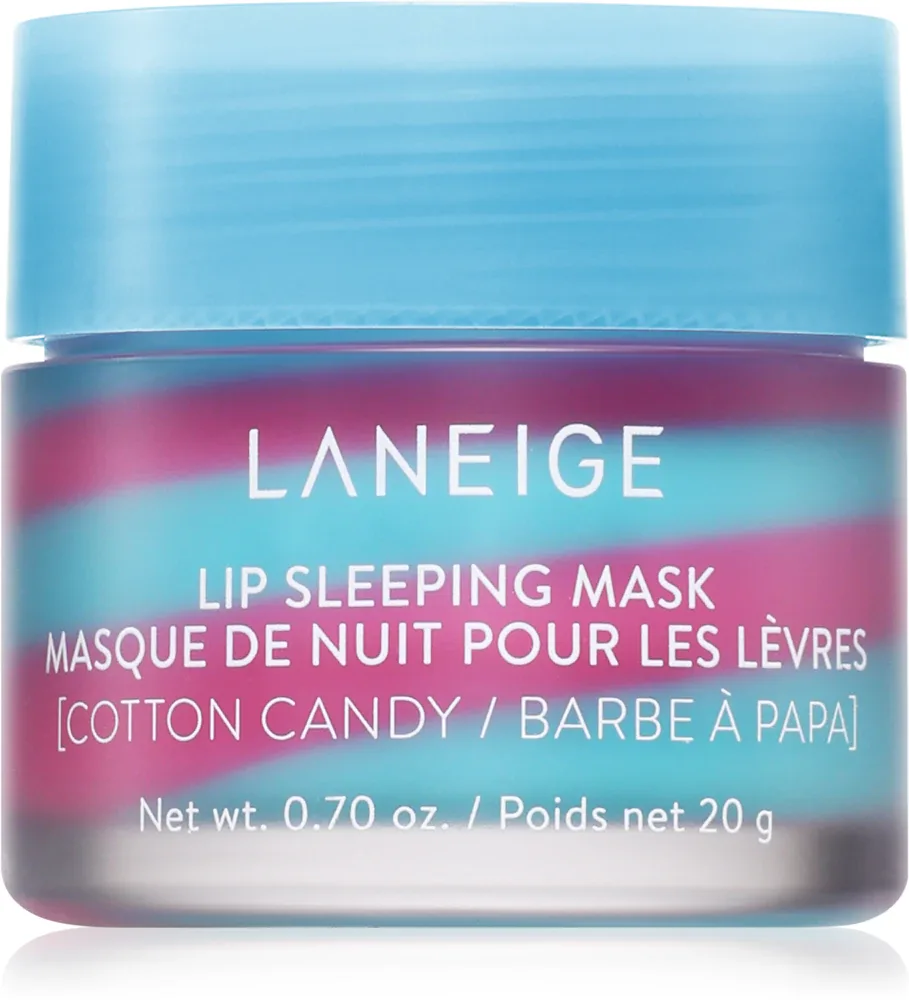 Ночная маска для губ LANEIGE Lip Sleeping Mask EX с маслом ши, 20 г, оттенок Cotton Candy