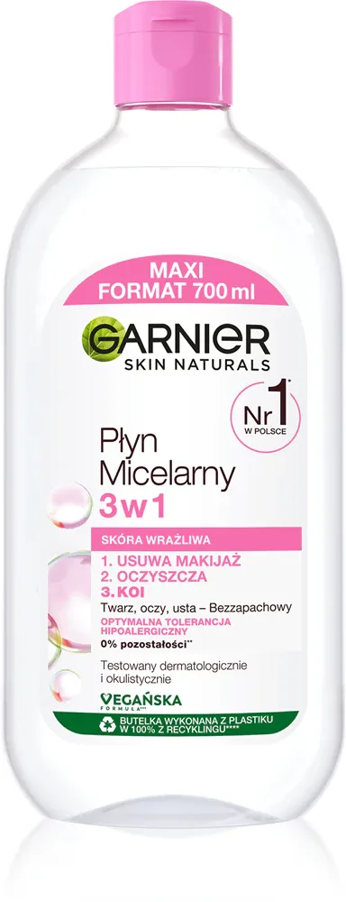 Garnier Skin Naturals Płyn Micelarny 3w1 - Мицеллярная вода для чувствительной кожи