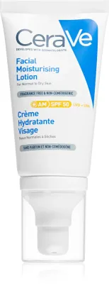 CeraVe Moisturizers Facial Moisturising Lotion - Увлажняющий крем для лица с SPF 50, 52 мл