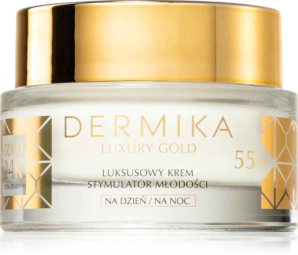 Dermika Luxury Gold - Крем омолаживающий 55+, 50 мл
