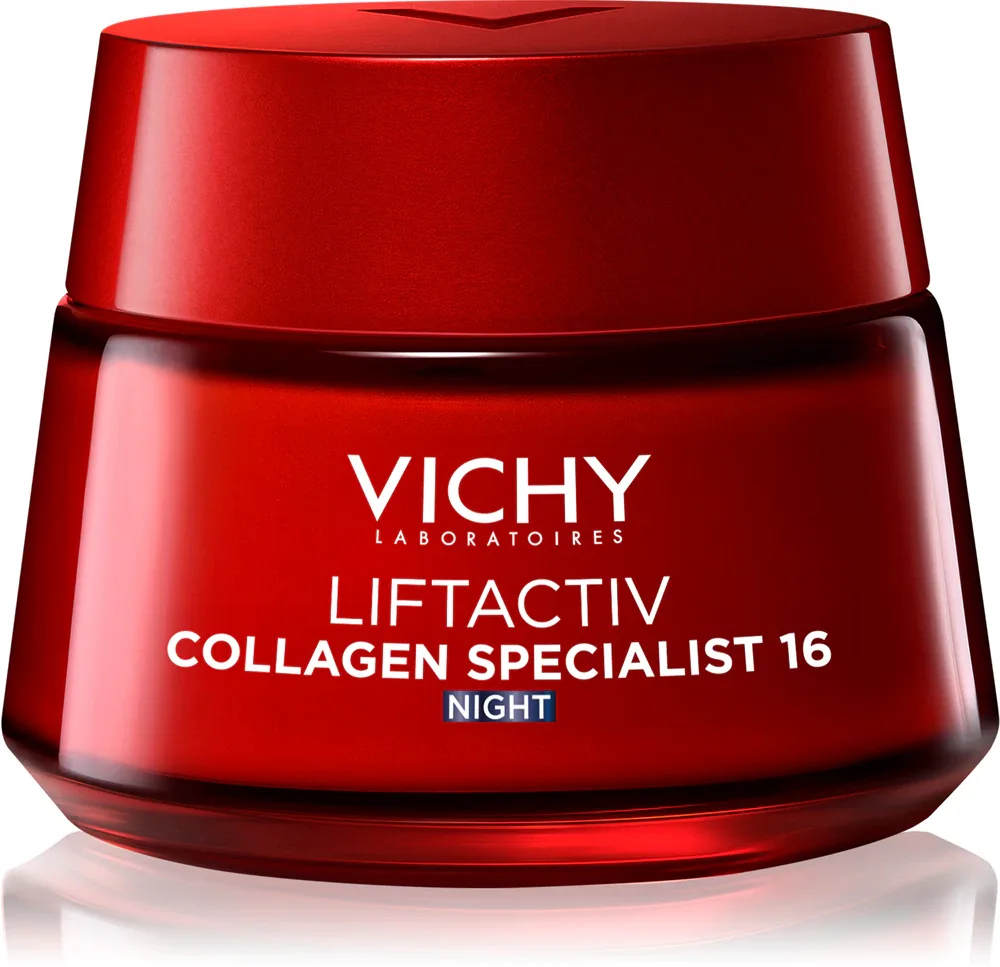 Vichy Liftactiv Collagen Specialist 16 Night - Крем для лица укрепляющий на ночь против морщин, 50 мл