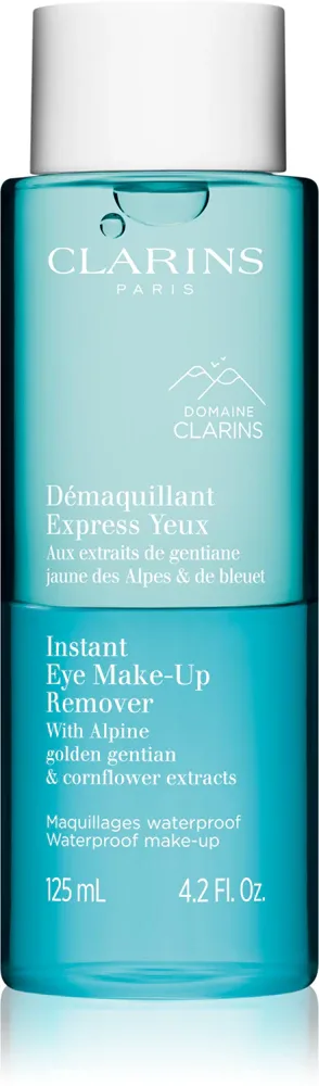 Clarins Cleansing Instant Eye Make-Up Remover - Двухфазный средство для снятия макияжа с глаз для чувствительной кожи, 125 мл