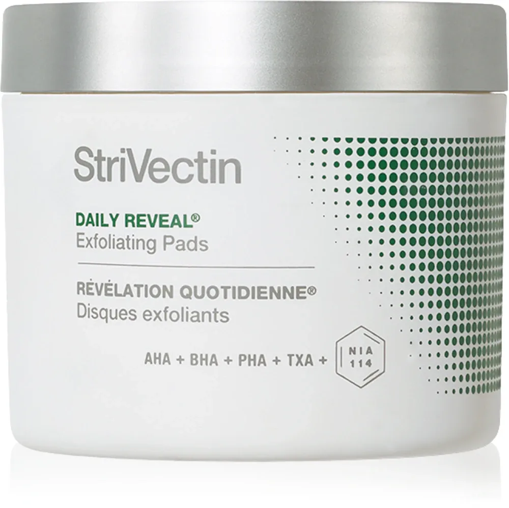 Пилинг-диски для лица StriVectin Advanced Resurfacing Daily Reveal, с кислотами AHA, BHA, PHA и TXA, 60 шт