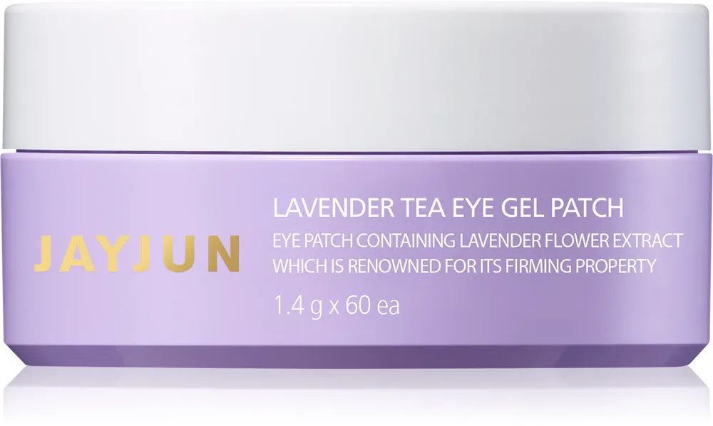 Jayjun Eye Gel Patch Lavender Tea - Гидрогелевая маска для глаз, укрепляющая кожу, 60 г