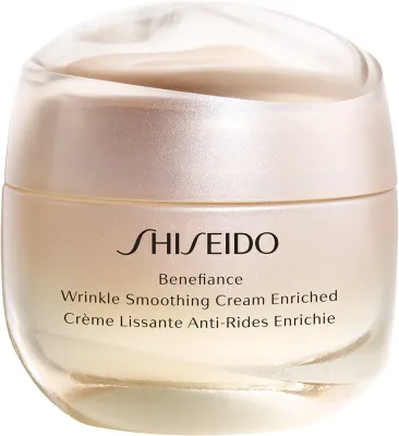 Shiseido Benefiance Wrinkle Smoothing Cream Enriched - Крем против морщин для сухой кожи на день и ночь, 50 мл