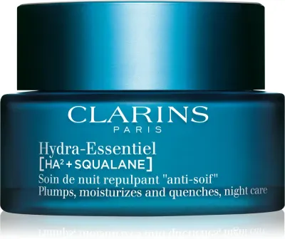 Clarins Hydra-Essentiel [HA²] Night Cream - Увлажняющий ночной крем с гиалуроновой кислотой, 50 мл
