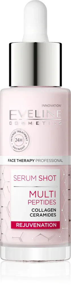 Eveline Cosmetics Serum Shot Multi Peptides - Омолаживающее сыворотка для лица с коллагеном, 30 мл