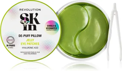 Revolution Skincare Skindividual Happy Hydrate De-Puff Hyaluronic Acid Jelly Eye Patches - Увлажняющие гелевые патчи для области вокруг глаз, 30 шт
