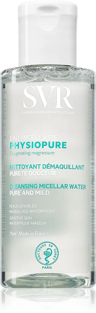 SVR Physiopure Eu Micellaire - Нежный мицеллярный очищающий лосьон для лица и области вокруг глаз