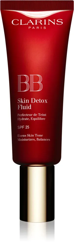 Clarins BB Skin Detox Fluid - Увлажняющий крем BB SPF 25, 45 мл, оттенок 01 Light