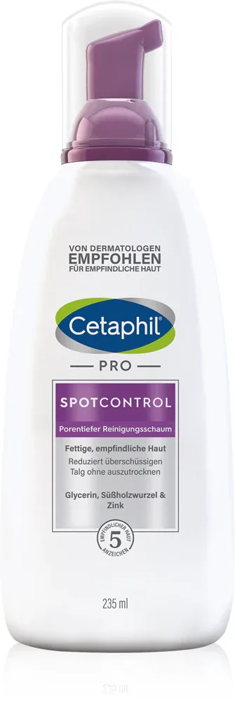 Cetaphil PRO SpotControl Oil Remowing Foam Wash - Пенка для очищения жирной и проблемной кожи, 235 мл
